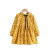 Flower Girls Dress Spring Autumn Kids Casual Longeple's Fashion Classic Cloth Vestidos för 19T Childrens outfit 240403