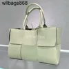 Handbag Bottegvenetass Milan Woven Arco Tote Horizontal Grain Cowhide Handheld Shopping Bag