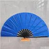 Martial Arts Bamboo Right Hands Fan Tai Chi Performance Kung Fu Fans Cosplay Black Er China Many Pattern Drop Delivery Sports Outdoors Otnul