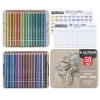 Pencils KALOUR 50pcs Metallic Colored Pencils Set , 2B Soft Core with Vibrant Color For Drawing Sketching Artist Children lapices Kawaii