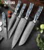 Damasco in acciaio coltellino set da cucina da cucina chef giapponese acciaio vg10 super tagliente santoku coltelli da coltello da coltello a guscio squisito nuovo 40333323