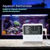 Termometro del frigorifero digitale Termometro termometro Acquario Acqua Conterimetro ad allarme ad alta temperatura con sensore extranale