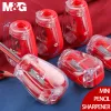 Sharpeners M&G 10Pcs Mini Pencil Sharpener Cute Kawaii Red Sweet Red Colored Korean Kids School Supplies Stationery