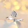 Anelli a grappolo anello hemingway in acciaio inossidabile anello femminile di alta qualità corona zircone festa di moda di moda L240402