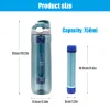 Purifiers Outdoor Water Filter Bottle Straw Cup, Sports Water Bottle, Survival or Emergency Supplies, Purification Water Purifier, 750ml