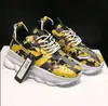 2024 Hot Luxury Designer Casual Shoes Chain Reaction Wild Jewels Chain Link Trainer Sneakers 36-45 EUR