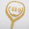 Zeadear Bridal Schmuck Set Nigeria Afrikanische Luxuszirkonien 18K Gold Plated Halsace Armband Ohrring Ring für Frauen Hochzeitsfeier 240401