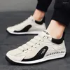 Casual schoenen Sneakers Men Retro lopende mode Microveiber lederen stof Ademend Hoogte Verhoogd plat platformbord