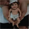 Dolls 6 Micro Preemie FL Body Sile Big Eyes Bady Mason en Milalifelike Mini Reborn Surprice Children Anti-221203 Drop Delivery Dh2OI