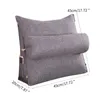 Kussendriehoek sofa taille bedback lees lumbale ondersteuning Bedrest s met pocket almohada lectura