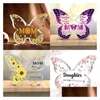 Party Favor Transparent Acrylic Butterfly Ornaments dla przyjaciółek/najlepszych przyjaciół/krewnych koledzy Prezenty na tabletop