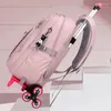 Sacs d'école imperméables pour les filles avec des roues roulant sac à dos Femmes Enfant Roue à roues Sac cartonable A DOS MOCHILAS ESCOLORES