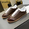 Casual Shoes Lover's Brand Ladies Oxfords Color Blocking Leather Sneakers Women Men Flat Heel Vulcanized Zapatos Para Mujer