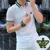 2024 Luxus Herren Designer formelle Männer Polo Freizeit T-Shirts Baumwolle Sommer Herren Polos Designer Brief Print Fashion Polo Shirt Größe M-4xl