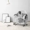 Coperture per sedie asciugamano divano Nordic semplice copertura in bianco e nero sabbia anti -slip rilasciata in stile universale completo