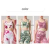 Women'S Two Piece Pants Women Fashion Contrast Tie Dye Fitness Suits Womens Sets Actice Outfits Yoga Sweatsuits Drop Delivery Appare Dhlj0