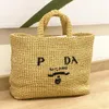 Mode heren stro weeft driehoek raffia's strandtas dames haak tas luxe designer shopper tas lady crossbody handtas bagage schouderreizen onderarm tassen