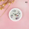 Kitchens Play Food 1 12 Dollhouse Miniature Wall Clock Desk clock Play Doll House Miniaturas Home Decor Accessories Toy Pretend Play Furniture Toy 2443