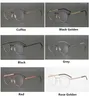 Solglasögon ramar Tyskland Ultralight Glasses Frame Skruvlösa retro runda män Kvinnor Optiska glasögon Myopia recept Spektakelglasögon