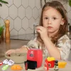 Tomato Red Color Cambiando i giocattoli del kit modello friggitore per topi cucina mini cucina con gioco da gioco da gioco da gioco da gioco