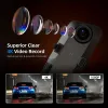 3Lens 4K Dash Cam for Cars 10Inch Rear View Mirror GPS Wifi Car DVR Video Recorder Rear View Camera for Vehicle Car Assecories