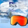 Gogle Ski Goggles Snowmobile Maska narciarska dla mężczyzn Kobiety Antifog Double Lens Winter Snowmobile Szklanki narciarstwo Uv400 Snowboard Akcesoria