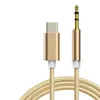 USB C till 3,5 mm Jack Aux Cable DAC Type-C Audio Cabel för bilhögtalar hörlurar Auxiliary Adapter för Huawei Sumsang Xiaomi Vivo