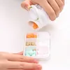 Storage Bottles 2pcs Organizer Box 6 Grids Mini PC Container Travel Sealed Moisture-proof Dust-proof