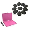 Massage Stones Rocks Hot Rock Heating Box Warmer Case Heater with 10 Pieces Massage Stones Set Kit for Beauty Salon SPA Home Use 240403