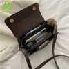 Shoulder Bags PU Leather Stone Pattern Women Messenger 2024 Fashion Luxury Design Bag Retro Simple Crossbody Female