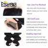 Closures Straight 360 Lace Frontal Closure Remy Full Lace Frontal Closure Free Part Human Hair Lace Closure 10"20" Hand Tied Lace Front