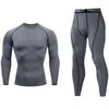 Sous-vêtement thermique pour hommes, ensembles d'hiver à Compression élastique, Johns longs pour combinaisons de sport thermique, survêtement complet pour hommes, S-4XL