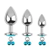 Speelgoed kristal anus expander erotische kralen buttplug tractie ketting ketting bel anale plug metaal anale kralen seksspeelt voor vrouwen homo bdsm slaaf