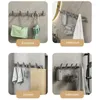 Haken jas muur gemonteerd kleding handdoeken gewaden jassen hoeden hanger hanger badkamer keuken haak accessoires