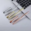 Ballpoint Pen, Retro Metal Ballpoint Pen Attached Base Stand Desk Office Counter Wedding Guest Sign Signature Pens Set