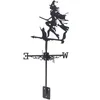 Garden Decorations Halloween Flying Dragon Farmhouse Weather Vane Roof Bracket Wind Direction Indicator Kit Outdoor Decorative Vintage Iron