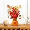 Decoratieve bloemen kunstmatige pot bloem ornament decor mand voor kantoor vakantiestijl c 16cmx32cm