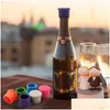 Narzędzia do baru 14 kolor wielokrotnego użytku wina wina stopi szczelne szklane korki napoje piwo butelki szampanowe czapki stapperowe er oszczędzające dla OTWG1