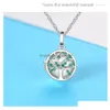 Pendant Necklaces Eleshe Personalized Custom Po Necklace Family Tree 925 Sterling Sier Customized For Women Fashion Drop Delivery Jewe Dhlnb