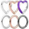 Pietre preziose gemme originali rose me styling rotond rotond del connettore del cuore viola fascino gioielli fai -da -te fit 925 cravona bracciale per tallone in argento sterling