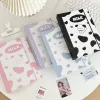 Albums IFFVGX Kawaii Cow Dog A5 Kpop Binder Photocard Collect Book Photo Album Idol Picture Card Holder Ins Student School Stationery