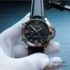 Montres de montres de créateurs pour hommes Mécanique miroir en saphir automatique 44 mm 13 mm en cuir bande de bracelet sport yigw weng