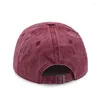 Ballkappen Hochwertige gewaschene Baumwolle Snapback Cap Verstellbarer fester Baseball für Männer Frauen Unisex Mode Freizeit Casual Papa Hut