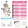 Poupées 6 micro preemie fl body sile big eyes bady maon et milalifelike mini reborn surprene enfants anti-221203 drop livsing dh2oi