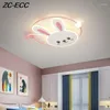 Luci a soffitto LED rotondo moderno per la camera da letto per decorazioni per la camera da cartone animato per bambini.