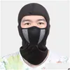 Cycling Caps Masks Clava Hat Winter Warm Motorcycle Men Bandana Running Scarf Ski Mask Face Er Headwear Drop Delivery Sports Outdoors Dhhn3