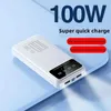 Banques électriques de téléphone portable 30000mAh Banque d'alimentation Chargeur portable Affichage numérique externe LED USB Powerbank pour Samsung iPhone 2443