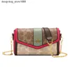 Shoulder Bag Designer American Classic Style Contrast Color Bag for Women New Fashion Printing Small Square Versatile Chain Single Crossbody Womens