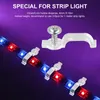 50/100 Mounting Brackets Clip One-Side Fixing Screws Clips For 3528/5050/5630/3014 LED Strip Waterproof Light Bar Home Decor