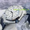 AP Diving Wrist Watch Royal Oak Offshore Series 15710ST White dial 1/4 Blue Precision Steel Mens Transparent Automatic Mechanical Watch 42mm